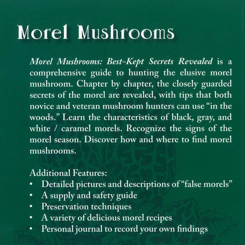 Back cover of a green book.